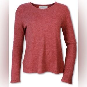 Purnell Women's Wool‎ Blend Red Long Sleeve Crewneck Sweater Small Outdoor Cozy